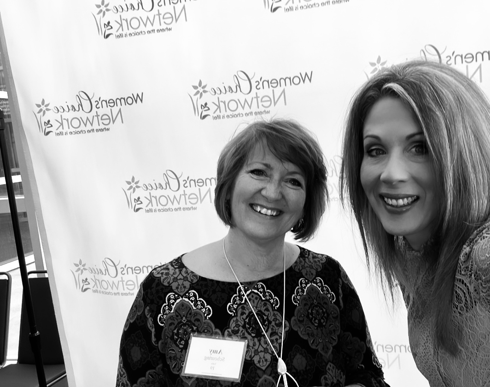 Liliana Grace with a Women’s Choice Network attendee