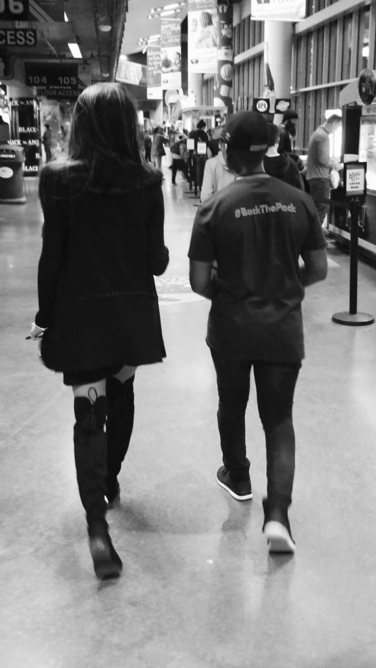 Liliana Grace walking through an event venue with talent