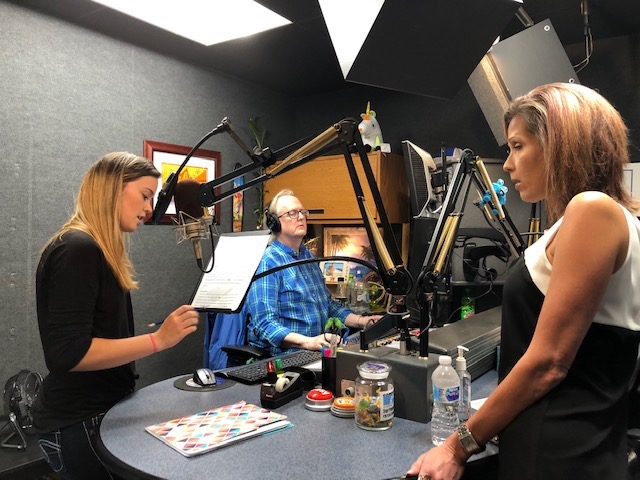 Liliana Grace during a radio interview