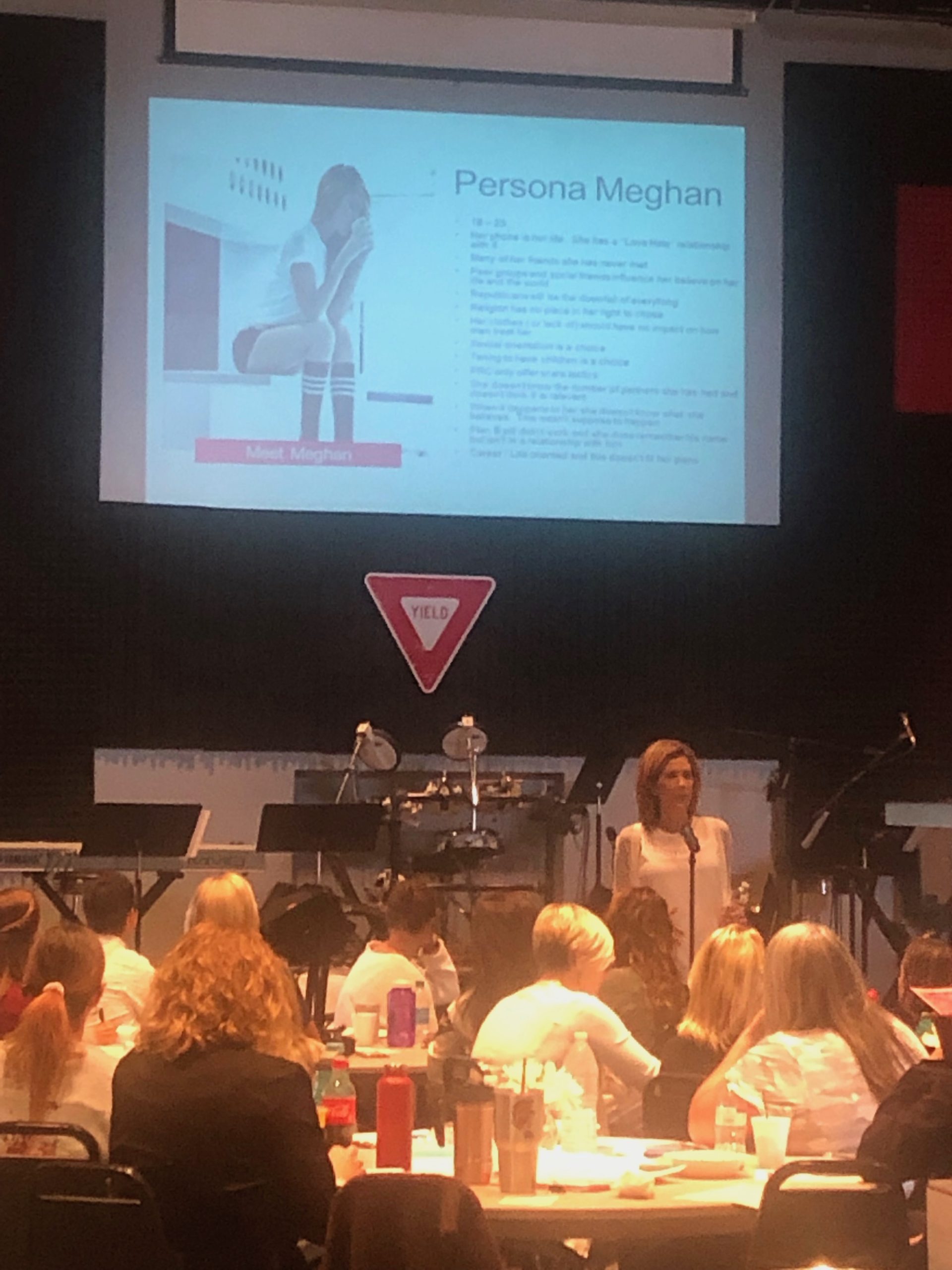 Liliana Grace presenting a customer persona workshop