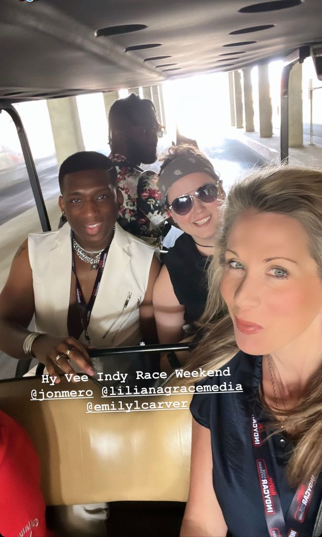 Liliana Grace and partners traveling at Indy race weekend